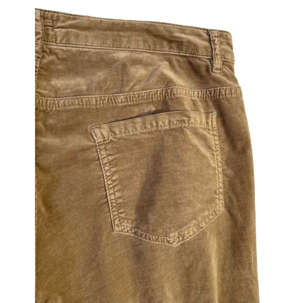 J.McLaughlin Pants Women's 10 Brown Velvet Velour Straight Leg Stretch - Picture 7 of 12